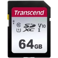 Карта памяти 64Gb Transcend 300S SDXC UHS-I U1 (100/20 MB/s)