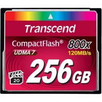 Карта памяти CompactFlash 256Gb Transcend 800X (120/60 Mb/s) TS256GCF800