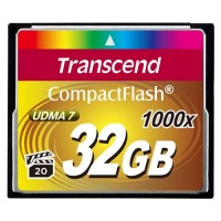 Карта памяти CompactFlash 32GB Transcend 1000X (160/120 Mb/s) TS32GCF1000