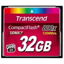 Карта памяти CompactFlash 32Gb Transcend 800X (120/40 Mb/s)