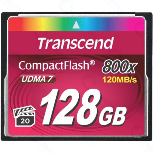 Карта памяти Transcend CompactFlash 128Gb 800X (120/60 Mb/s)