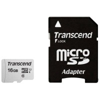 Карта памяти micro SDHC 16Gb Transcend 300S UHS-I U1 + ADP (95/10 Mb/s)