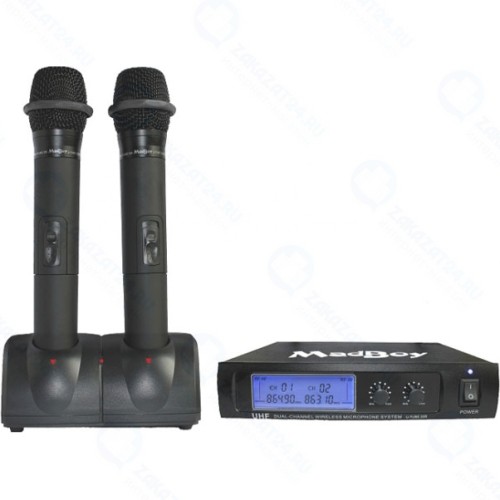 Комплект беспроводных микрофонов Madboy U-TUBE 20R, черный