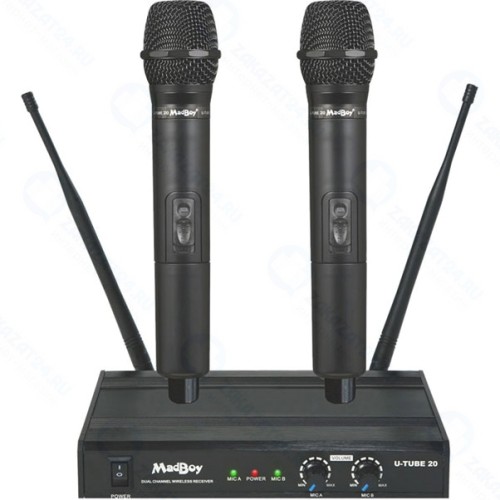 Комплект беспроводных микрофонов Madboy U-TUBE 20, черный