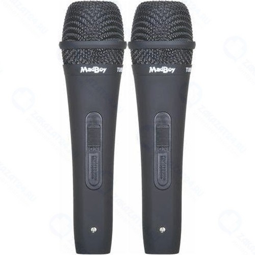 Комплект проводных микрофонов Madboy TUBE-022, черный, 2 штуки