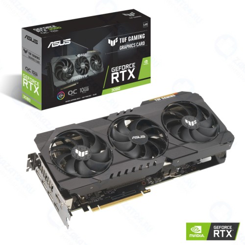 Видеокарта ASUS GeForce RTX 3080 LHR 10240Mb TUF GAMING OC (TUF-RTX3080-O10G-V2-GAMING)