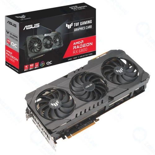 Видеокарта ASUS Radeon RX 6800 16384Mb TUF GAMING OC (TUF-RX6800-O16G-GAMING)