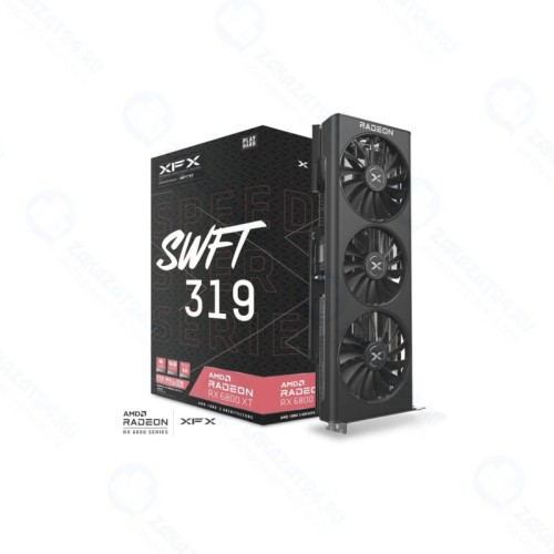 Видеокарта XFX Radeon RX 6800 XT 16384Mb Speedster SWFT 319 (RX-68XTAQFD9)