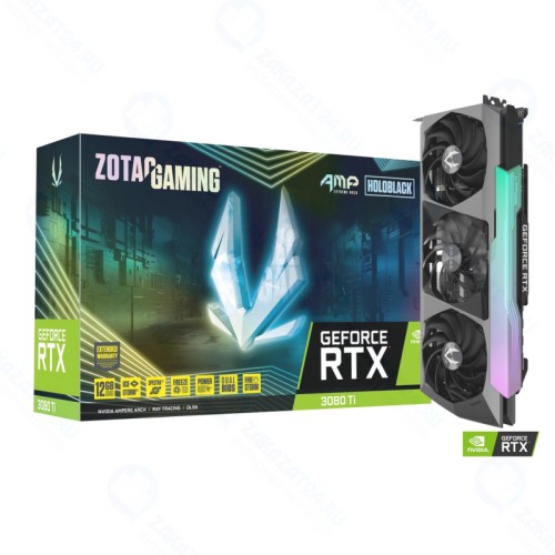 Видеокарта ZOTAC GeForce RTX 3080 Ti LHR 12288Mb AMP EXTREME HOLO (ZT-A30810B-10P)