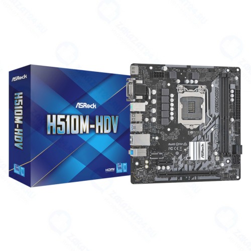 Материнская плата ASROCK H510M-HDV (LGA1200, mATX)