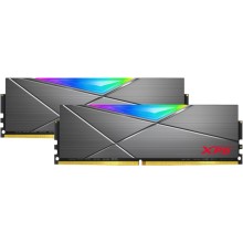 Оперативная память ADATA DDR4 16Gb (2x8Gb) 4133MHz pc-33000 XPG SPECTRIX D50 RGB Grey (AX4U41338G19J-DT50)