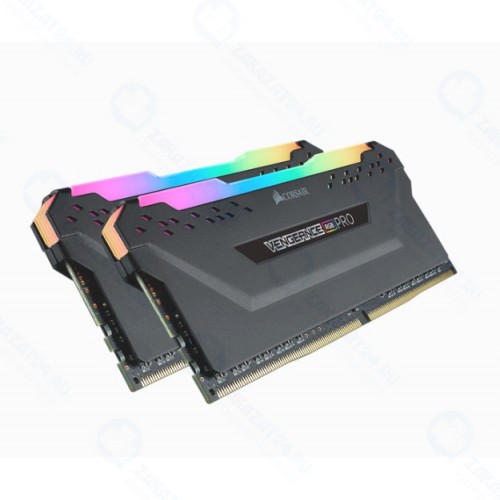 Оперативная память Corsair DDR4 16Gb (2x8Gb) 2666MHz pc-21300 Vengeance RGB Pro black (CMW16GX4M2A2666C16)