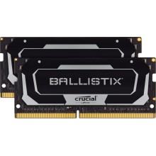 Оперативная память Crucial SODIMM DDR4 16Gb (2x8Gb) 3200 Mhz pc- 25600 Ballistix Black BL2K8G32C16S4B
