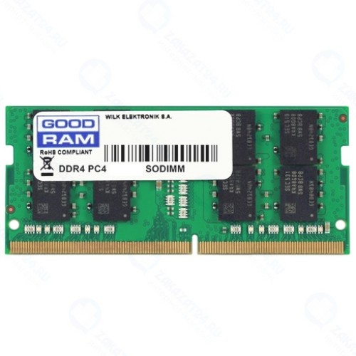 Оперативная память SO-DIMM DDR4 Goodram 4GB 2666MHz CL19 SR [GR2666S464L19S/4G]