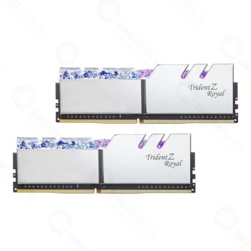 Оперативная память DDR4 G.SKILL TRIDENT Z ROYAL 32GB (2x16GB) 4000MHz CL16 (16-16-16-36) 1.40V / F4-4000C16D-32GTRSA / SILVER