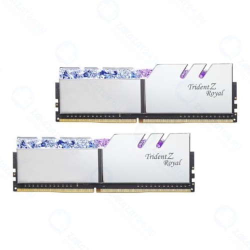 Оперативная память DDR4 G.SKILL TRIDENT Z ROYAL 16GB (2x8GB) 5066MHz CL20 (20-30-30-50) 1.60V / F4-5066C20D-16GTRS / SILVER