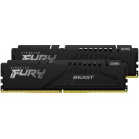 Оперативная память Kingston DDR5 32Gb (2x16Gb) 4800MHz pc-34800 FURY Beast Black (KF548C38BBK2-32)