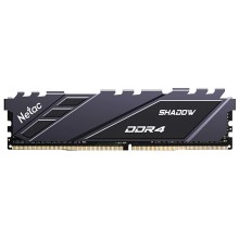 Оперативная память DDR4 Netac Shadow 16GB 3200MHz CL16 1.35V / NTSDD4P32SP-16E / Gray / with radiator