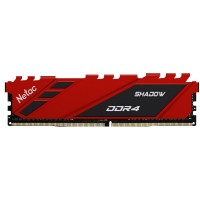 Оперативная память NETAC DDR4 16Gb 2666MHz pc-21300 Netac Shadow Red (NTSDD4P26SP-16R)