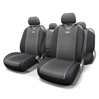 Майки AUTOPROFI CARBON PLUS, полиэстер под карбон, чёрный/серый