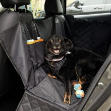 Накидка Zoowell QCB011B для перевозки собак в салоне автомобиля черная, 130*150см