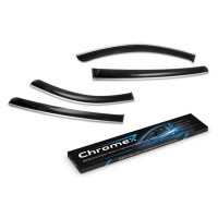 Дефлекторы окон CHROMEX для MAZDA CX-5 (2017-н.в.) с хромированным молдингом (CHROMEX.63022)