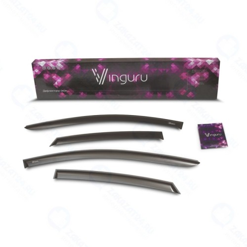 Дефлекторы окон Vinguru для Kia Ceed I 5d хэтчбек (2007-2012) / Hyundai i30 5d хэтчбек (2007-2012) (AFV50907)