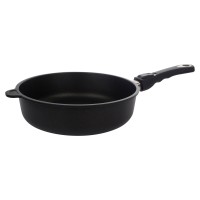 Сковорода глубокая AMT Frying Pans Titan для индукционных плит, съемная ручка, 26 см (AMT I-726)