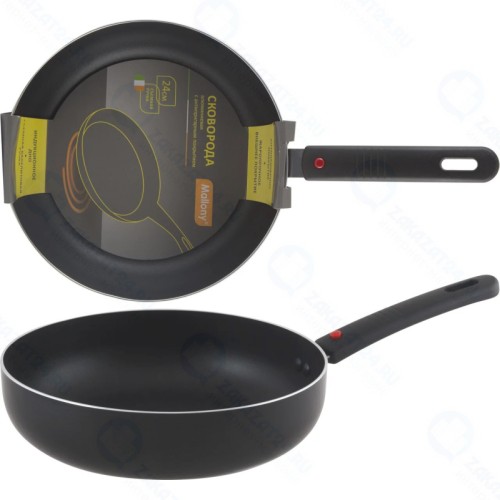 Сковорода Mallony MAL-DH-24, с антипригарным покрытием, съемной ручкой, 24 см