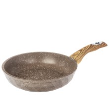 Сковорода МЕЧТА Бриллиант brown, несъемная ручка, 20 см