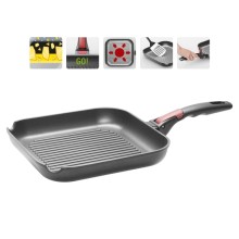 Сковорода-гриль NADOBA VILMA с антипригарным покрытием и съёмной ручкой, 26х26 см Сковорода-гриль NADOBA VILMA с антипригарным покрытием и съёмной ручкой, 26х26 см