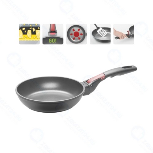 Сковорода NADOBA VILMA с антипригарным покрытием и съёмной ручкой, 20 см