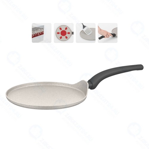 Сковорода блинная NADOBA MARMIA, с антипригарным покрытием, 25 см