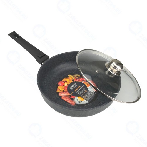 Сковорода глубокая с крышкой Panairo 