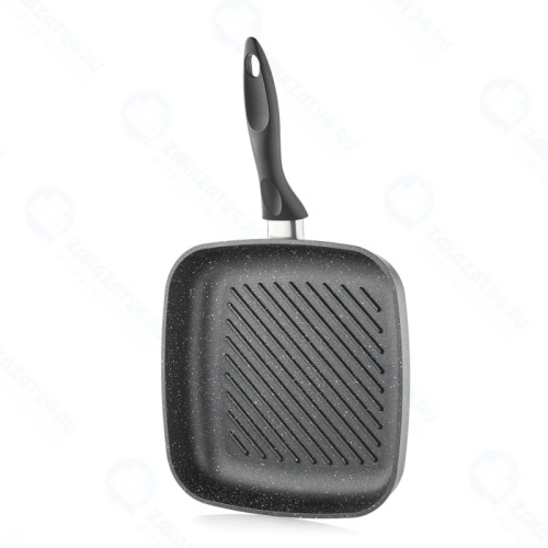 Сковорода-гриль VARI Классическая каменная, 26х26см, черная (EVKB-36126)