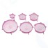 Набор крышек универсальных Bradex TK 0578 растягивающихся, розовых, 6,5/9,5/11,5/14,5/16,5/21 см, 6 штук