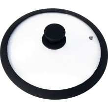 Крышка стеклянная Mallony CAPPELLO с силиконовым ободком, 26 см Крышка стеклянная Mallony CAPPELLO с силиконовым ободком, 26 см