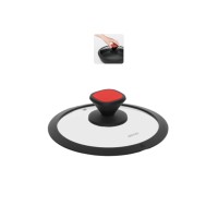 Крышка стеклянная NADOBA GUSTA, с силиконовым ободом, 26 см