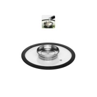 Крышка стеклянная NADOBA NATA с силиконовым ободом, 20 см