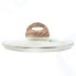 Крышка стеклянная PANAIRO с ручкой Soft-touch WOOD 22см
