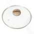 Крышка стеклянная PANAIRO с ручкой Soft-touch WOOD 28см