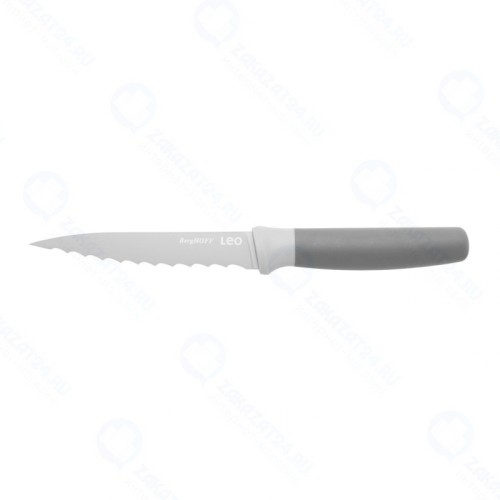Нож универсальный Berghoff Leo, зазубренный, 11,5 см, серый
