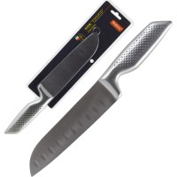 Нож кухонный Сантоку Mallony ESPERTO MAL-08ESPERTO цельнометаллический, 18 см