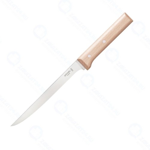 Нож филейный Opinel 121, деревянная рукоять, нержавеющая сталь, 001821