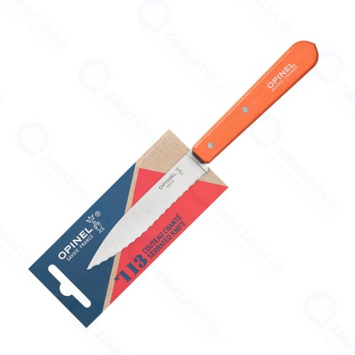 Нож столовый Opinel 113, деревянная рукоять, нержавеющая сталь, гранатовый 001921