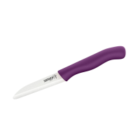 Нож для овощей и фруктов Samura Eco SC-0011VL фиолетовый, циркониевая керамика, 75 мм.
