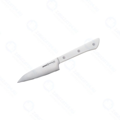 Нож кухонный Samura HARAKIRI SHR-0011W овощной 99 мм, коррозионно-стойкая сталь, ABS пластик