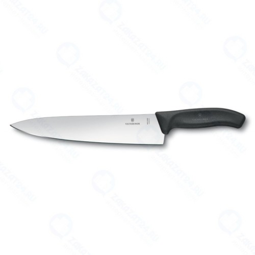 Нож кухонный Нож разделочный VICTORINOX SwissClassic, 25 см, чёрный, в картонном блистере