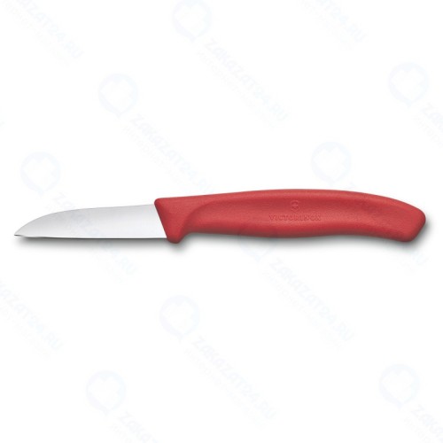 Нож для овощей и фруктов VICTORINOX SwissClassic с прямым лезвием, красный, 6 см