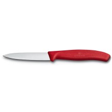 Нож кухонный для овощей VICTORINOX SwissClassic, 8 см, с заострённым кончиком, красный Нож кухонный для овощей VICTORINOX SwissClassic, 8 см, с заострённым кончиком, красный
